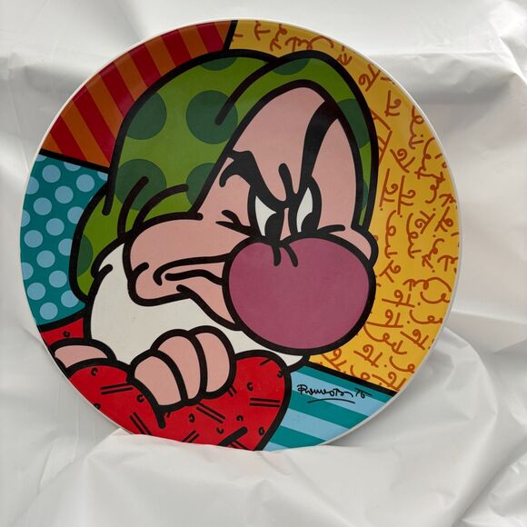 Britto for Disney Grumpy Plate From 2011* - Picture 3 of 4